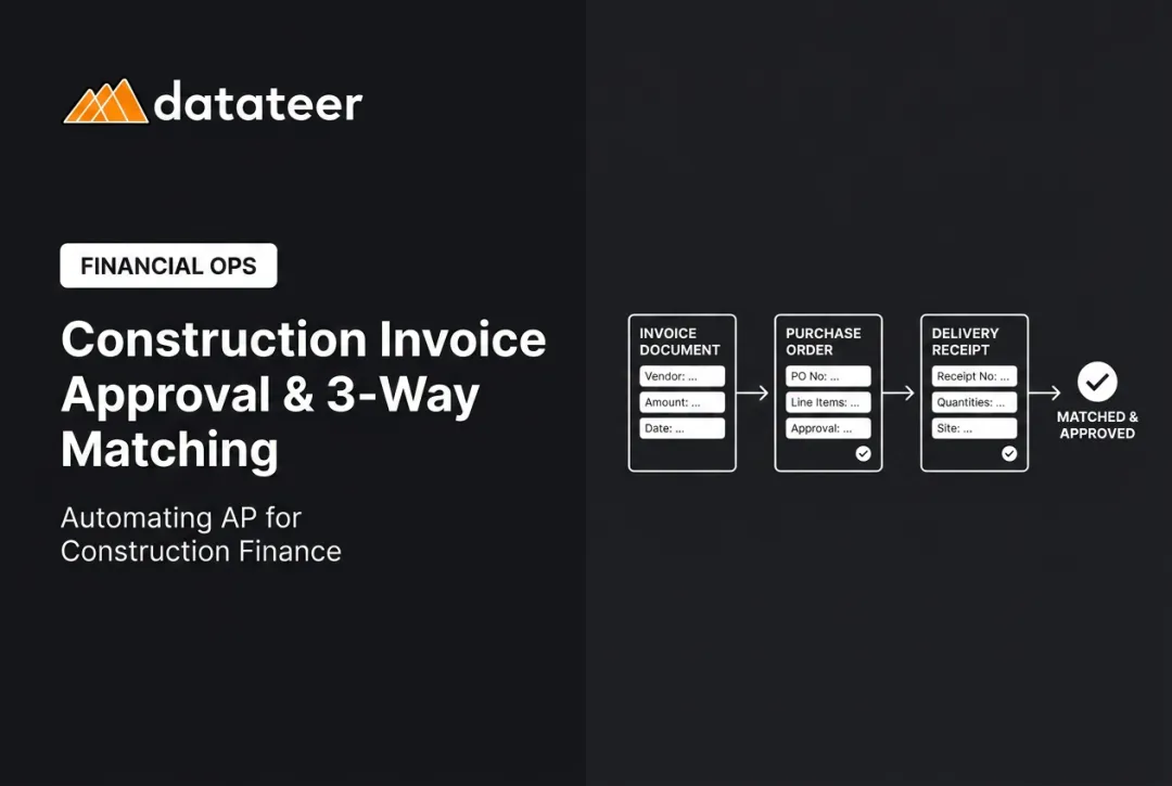 Construction Invoice Approval & 3-Way Matching
