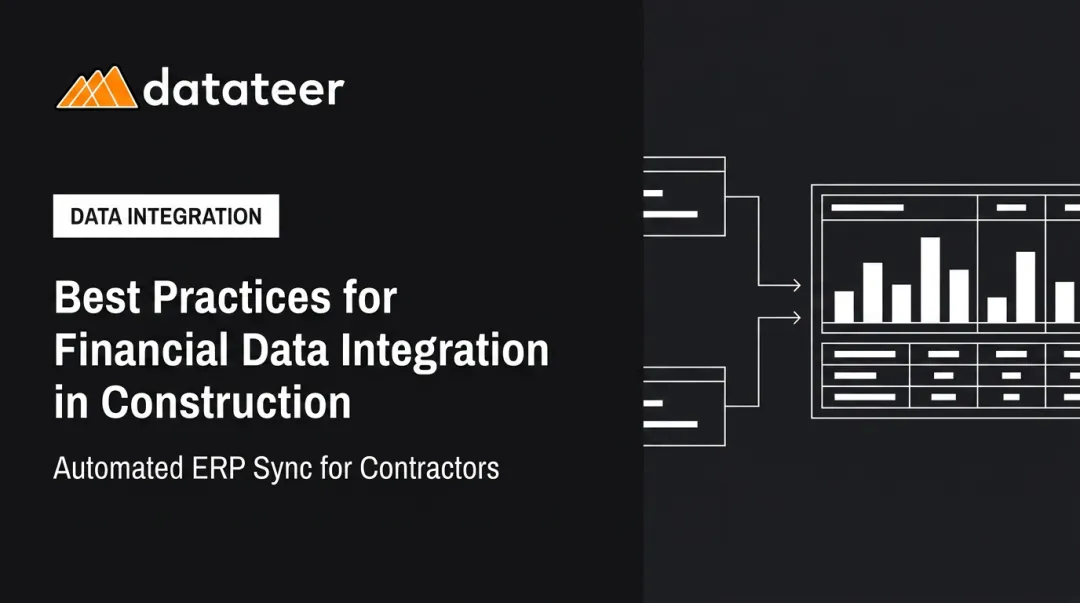 Best Practices for Financial Data Integration in Construction
