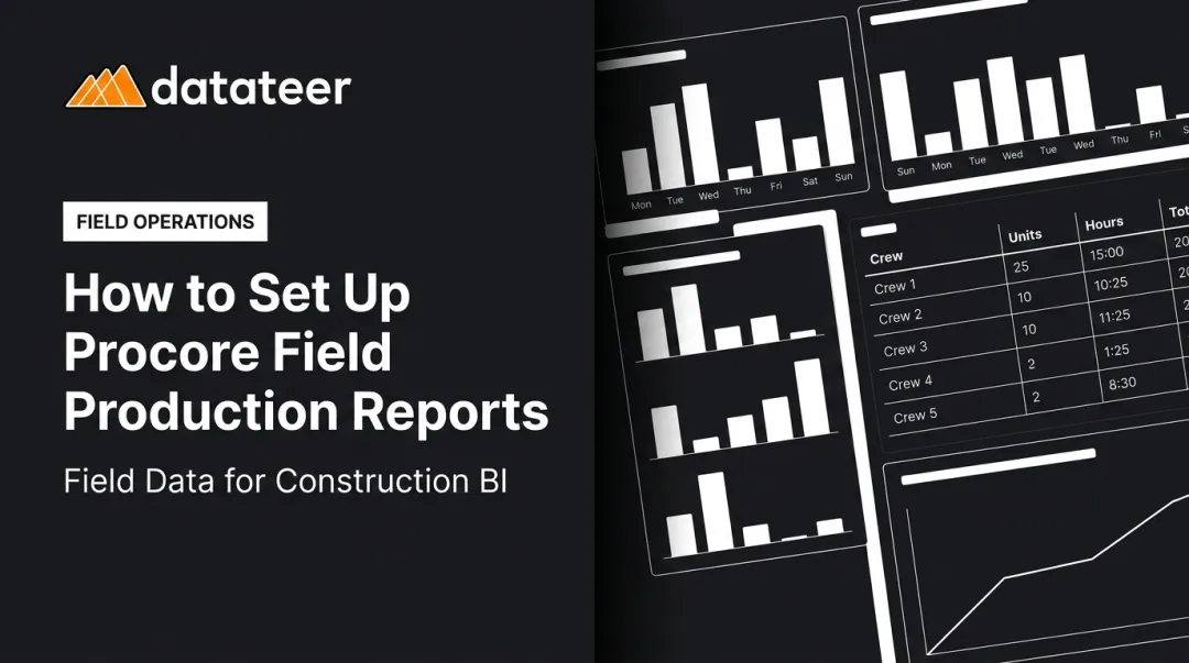 How to Set Up Procore Field Production Reports