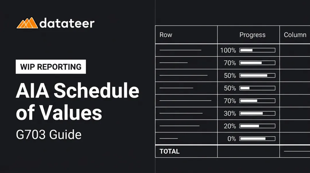 AIA Schedule of Values: G703 Guide