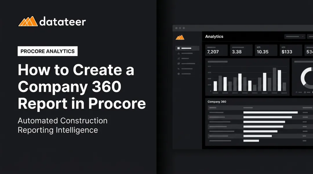How to Create a Company 360 Report in Procore