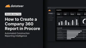 How to Create a Company 360 Report in Procore