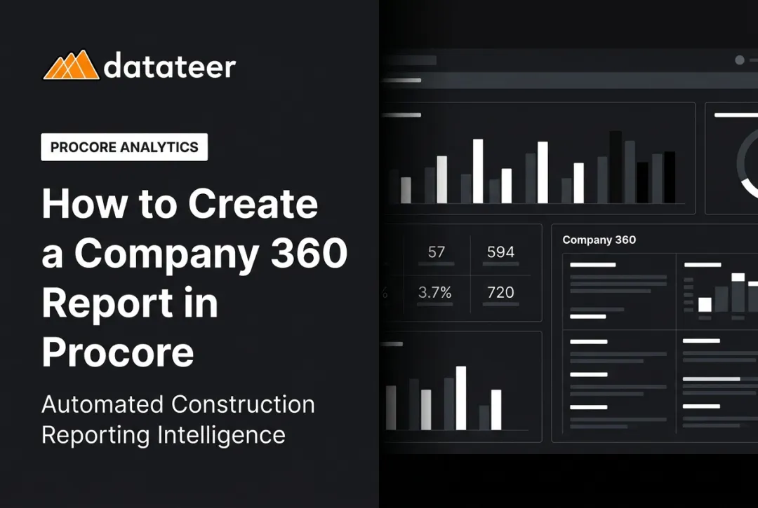 How to Create a Company 360 Report in Procore