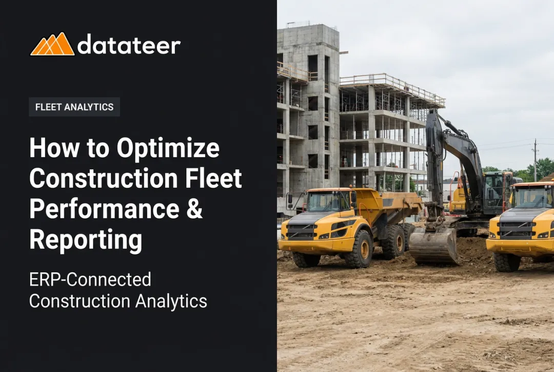How to Optimize Construction Fleet Performance & Reporting