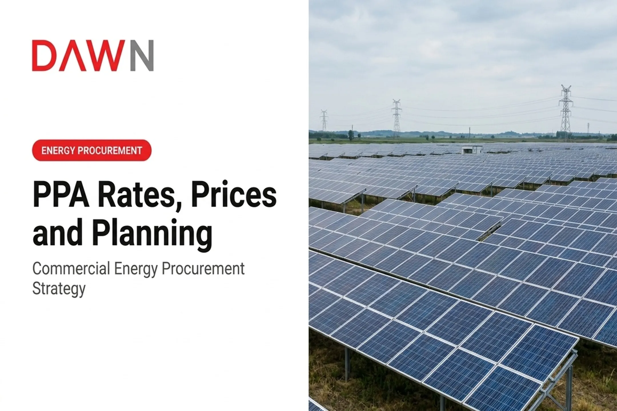 PPA Rates, Prices and Planning