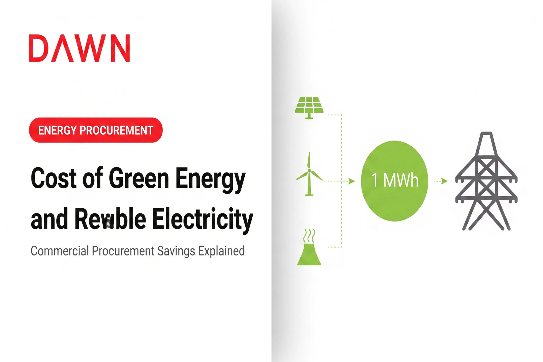 Cost of Green Energy and Renewable Electricity