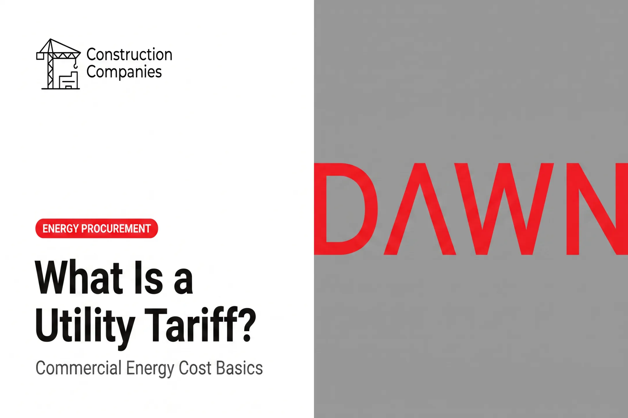 What Is a Utility Tariff?
