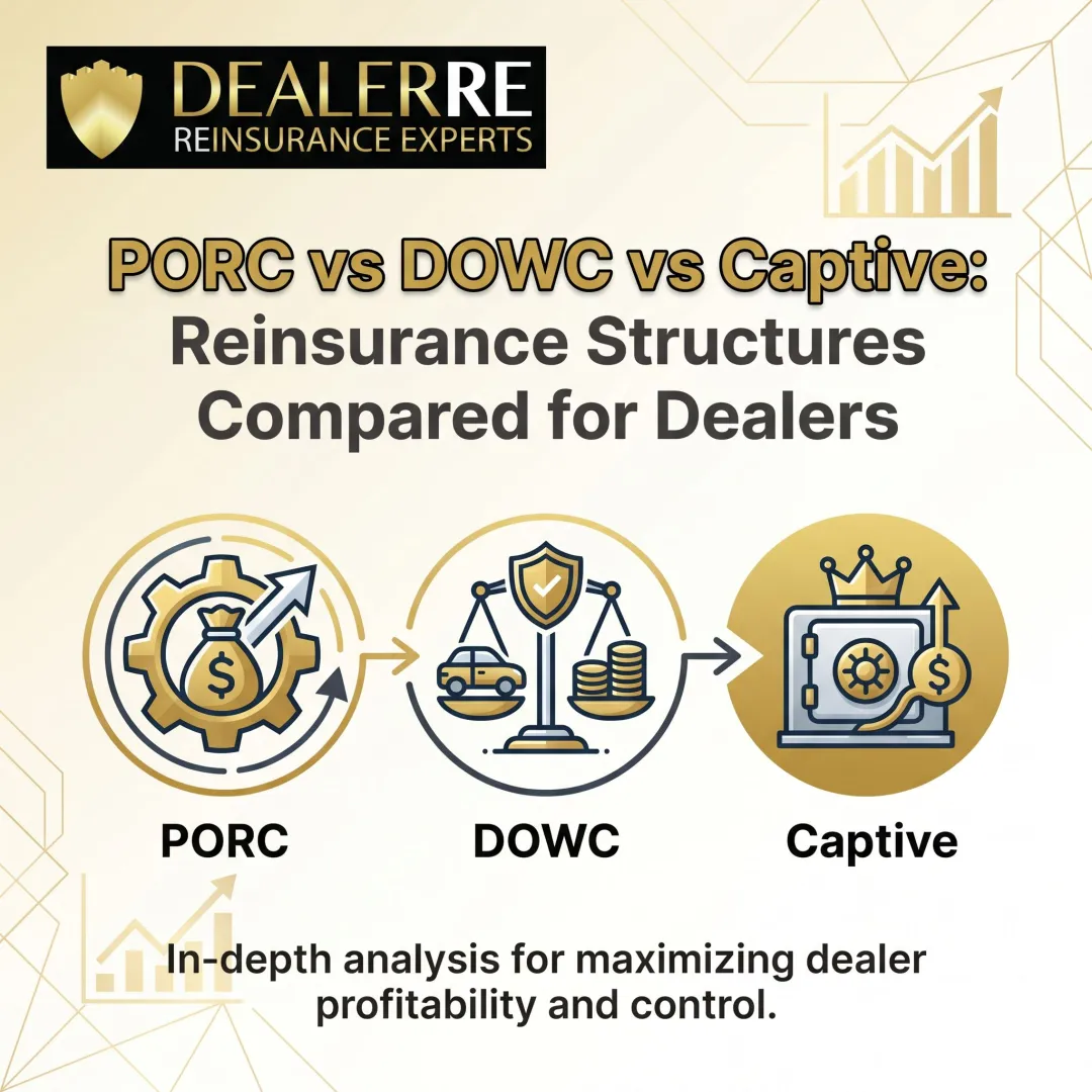 PORC vs DOWC vs Captive: Reinsurance Structures Compared for Dealers
