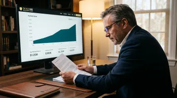 Auto dealer reviewing long-term reinsurance company financial growth and enterprise value
