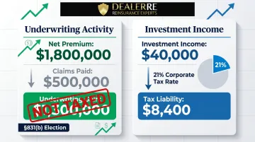 CFC 831b tax exclusion example showing underwriting profit versus taxable investment income