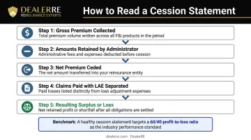 5-step quarterly cession statement review process for reinsurance program health