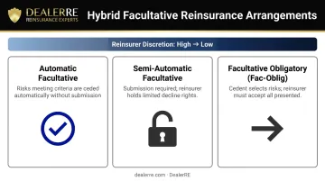 Three hybrid facultative reinsurance structures automatic semi-automatic and fac-oblig explained