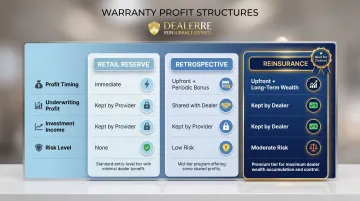 Three warranty profit structure comparison retail reserve retrospective and reinsurance