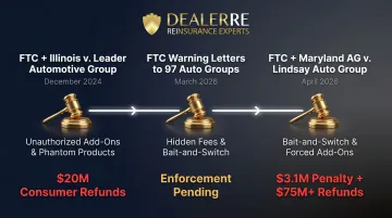 Notable FTC auto dealership enforcement actions penalties and key violations timeline