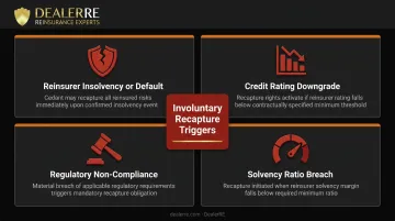 Four involuntary reinsurance recapture triggers and their financial consequences