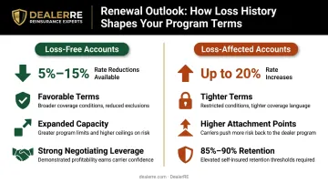 2025 property catastrophe reinsurance pricing split loss-free versus loss-affected accounts