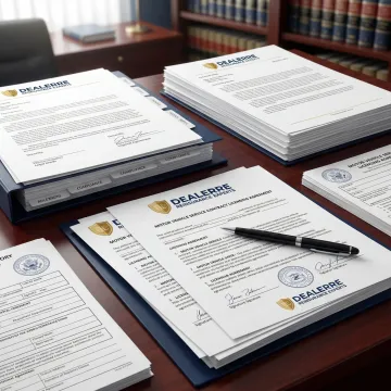 Compliance documentation and regulatory filings for motor vehicle service contracts