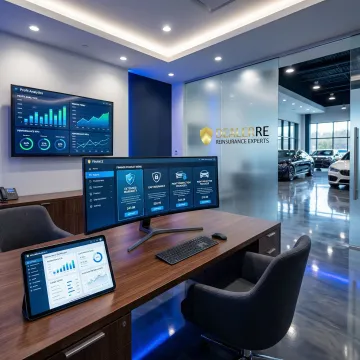 Digital F&I solutions dashboard displaying dealership finance and insurance metrics