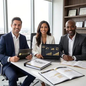 Auto dealer reviewing PORC reinsurance strategy