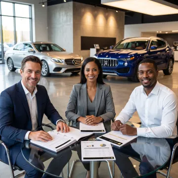 Auto dealer reviewing certified pre-owned warranty reinsurance program