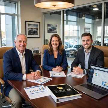 Independent auto dealer reviewing reinsurance program options