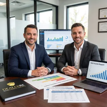 Dealer analyzing warranty reinsurance performance