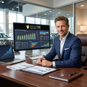 Dealer analyzing VSC reinsurance performance reports