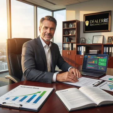 Dealer analyzing GAP reinsurance performance