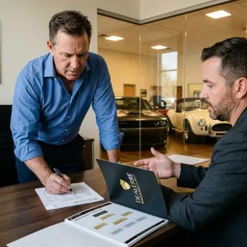 Dealer reviewing reinsurance strategy for classic car inventory