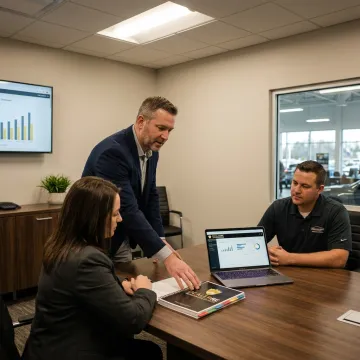 Advisor explaining dealer-owned reinsurance benefits