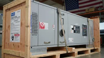 DEI Power UL 891 certified switchboard with custom configuration and documentation package
