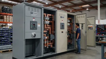 DEI Power UL 891 low-voltage switchboard lineup assembled in Ontario California facility