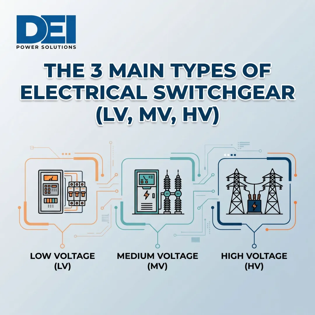 The 3 Main Types of Electrical Switchgear (LV, MV, HV)