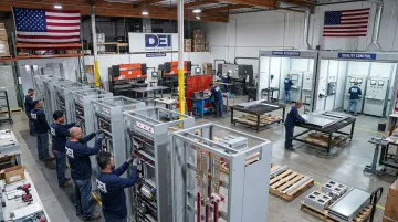 DEI Power domestic switchboard manufacturing production floor in Ontario California facility