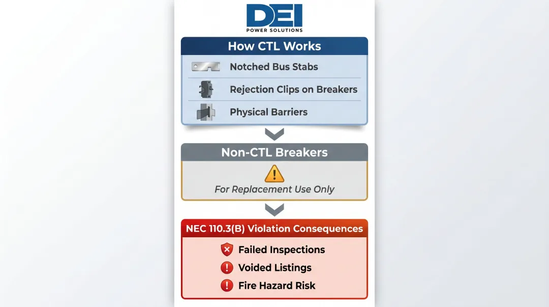 CTL circuit total limitation mechanical enforcement features and NEC violation consequences