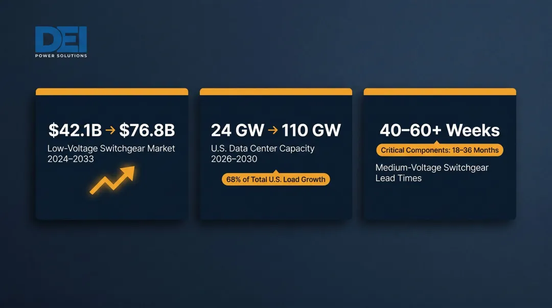 Industrial power distribution market growth statistics and switchgear lead times 2024-2033