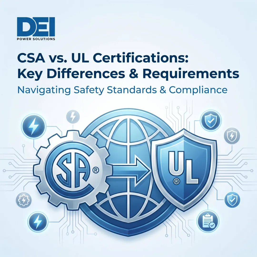 CSA vs. UL Certifications: Key Differences & Requirements