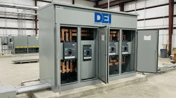 DEI Power UL 891 low-voltage switchboard unit with Siemens components in NEMA enclosure