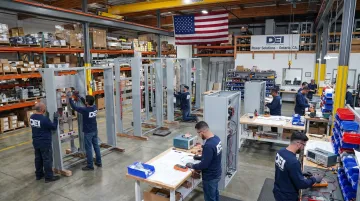 DEI Power Ontario California manufacturing facility producing custom switchgear units