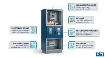Six key components of Siemens low voltage switchgear assembly diagram