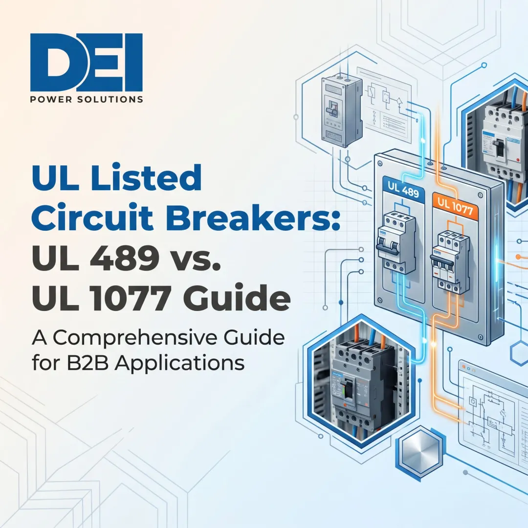 UL Listed Circuit Breakers: UL 489 vs. UL 1077 Guide