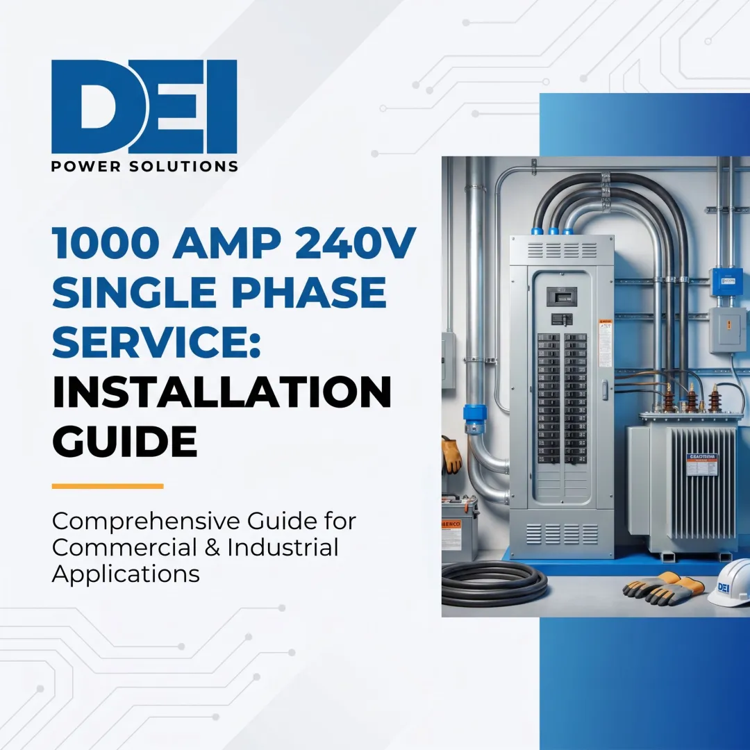 1000 Amp 240V Single Phase Service: Installation Guide