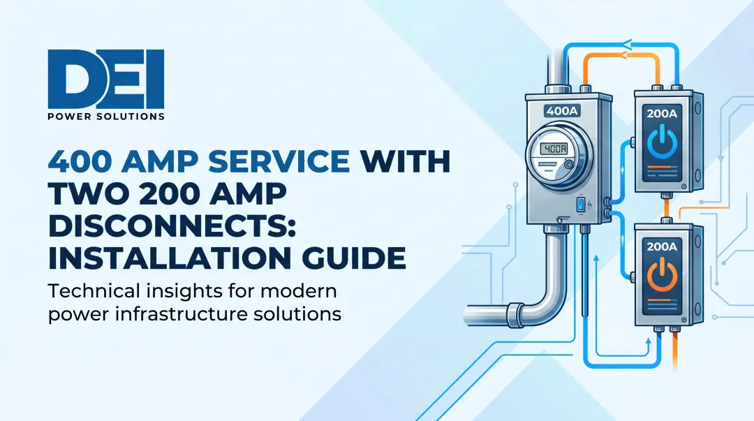 400 Amp Service with Two 200 Amp Disconnects: Installation Guide