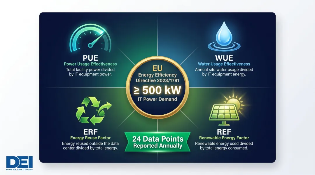 EU Energy Efficiency Directive 2023 data center compliance reporting requirements overview