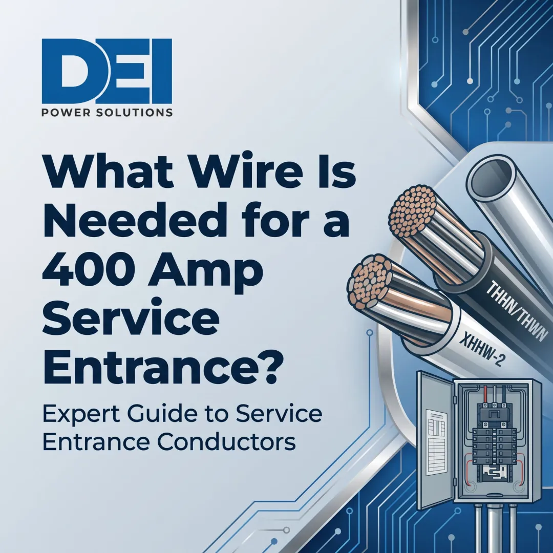 What Wire Is Needed for a 400 Amp Service Entrance?