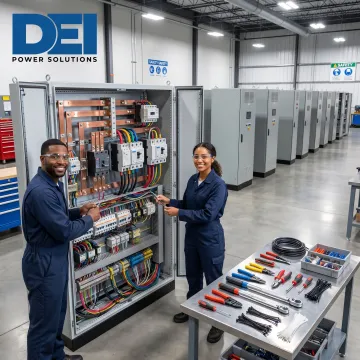 Custom switchboard cabinet manufacturing facility