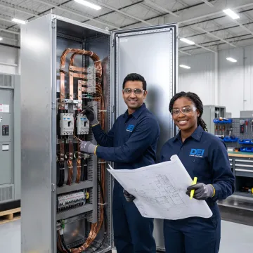 Custom electrical distribution panel assembly