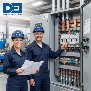 Industrial control panel assembly and UL listed switchgear