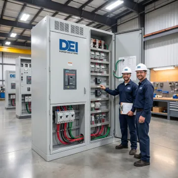 Engineered switchgear lineup ready for shipment