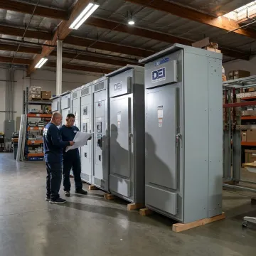 Commercial switchgear lineup for power distribution